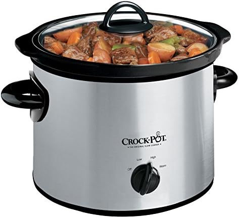 Crock-Pot 3 Quart Manual Slow Cooker – Silver | WTLG