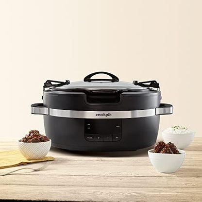 Crock-Pot Thermoshield 6 Quart Slow Cooker with Carry Handles | HFFG