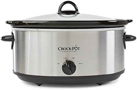 Crock-Pot 7 Quart Oval Manual Slow Cooker – Stainless Steel | PR6T