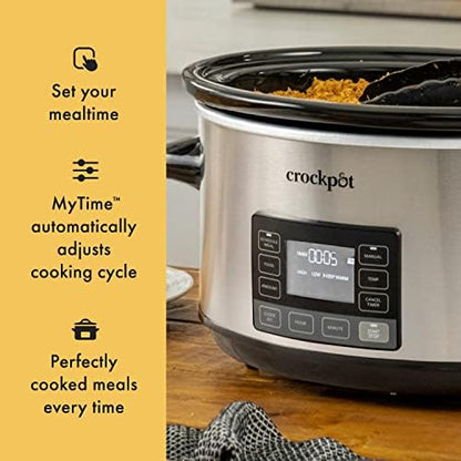 Crock-Pot 7 Quart Portable Programmable Slow Cooker with Timer | FFHT