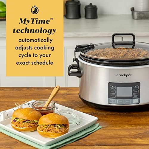 Crock-Pot 7 Quart Portable Programmable Slow Cooker with Timer | FFHT
