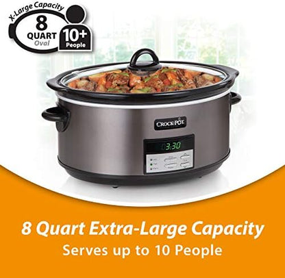 Crock-Pot 8 Quart Programmable Slow Cooker with Auto Warm | UHF8