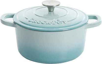 Crock-Pot 3 Quart Enameled Cast Iron Dutch Oven – Aqua | 385A