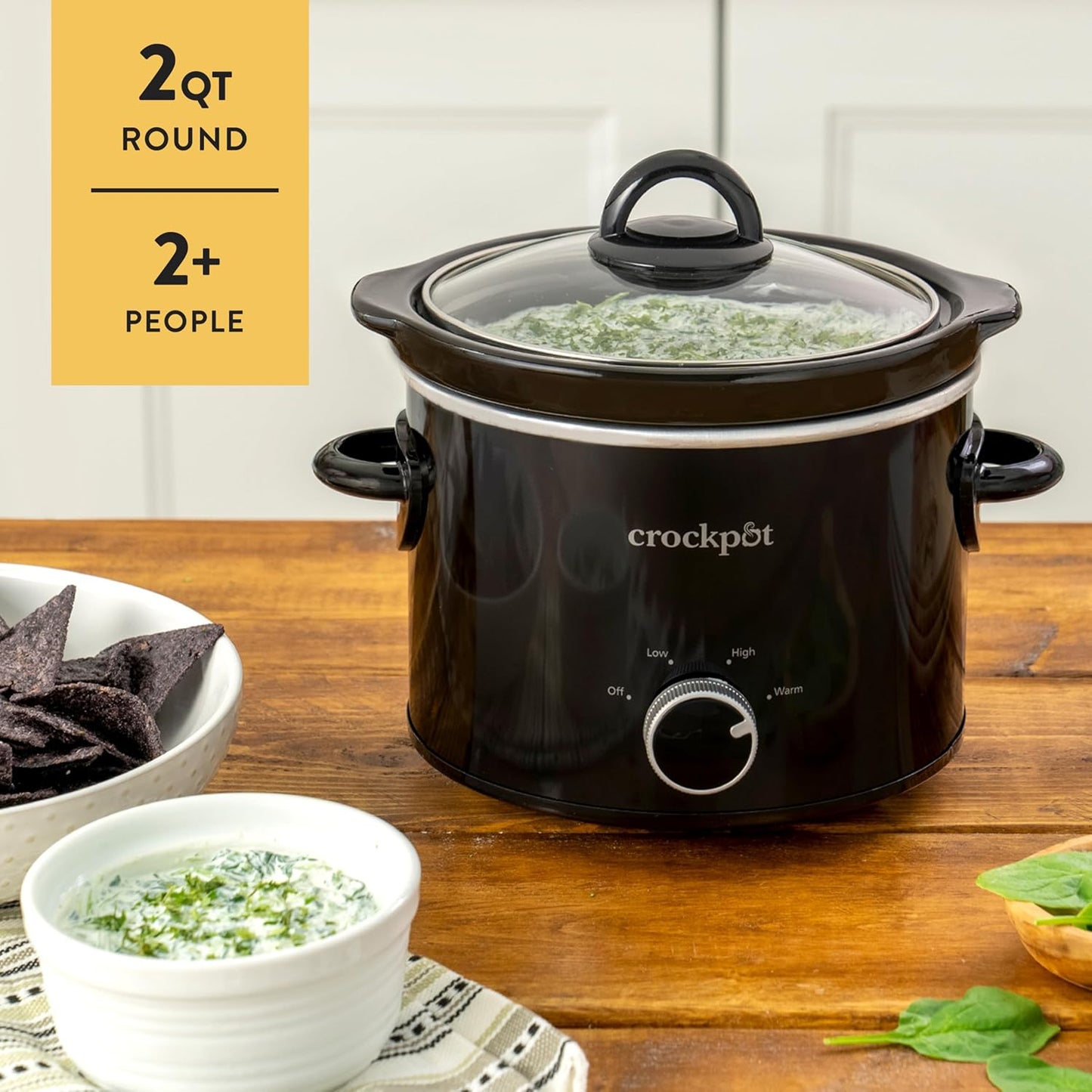 Crock-Pot 2 Quart Mini Slow Cooker – Classic Compact Cooker | SS0H | DRYJ